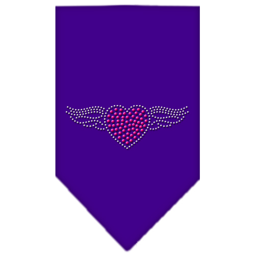 Aviator Rhinestone Bandana Purple Large